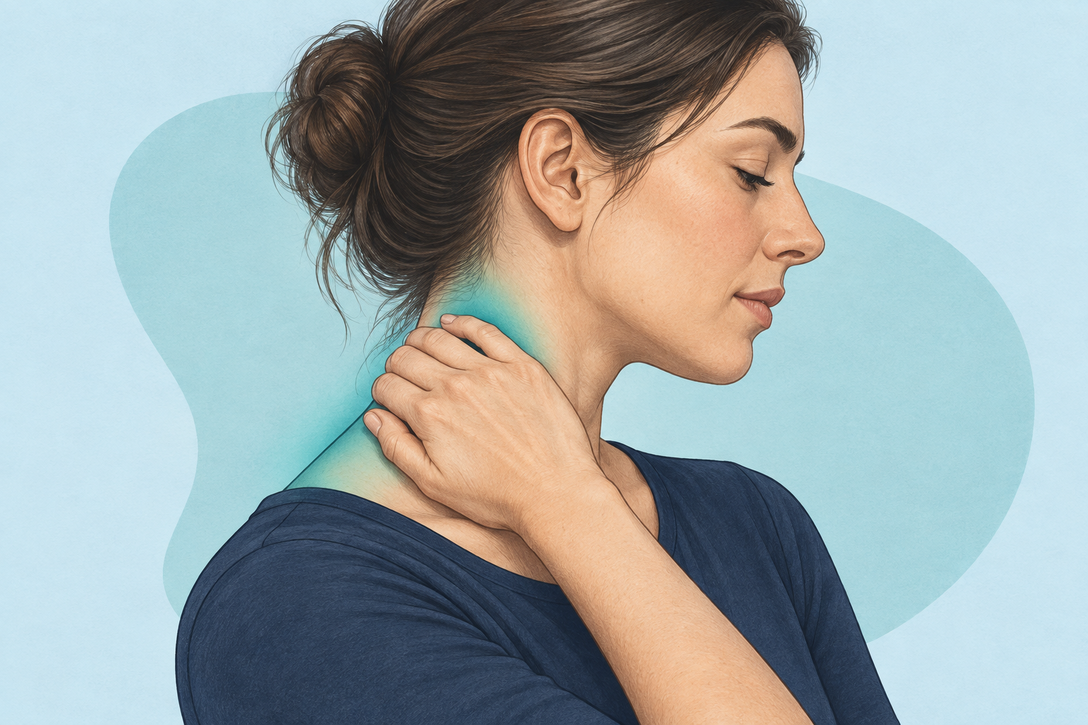 Ilustración del cuello y los hombros